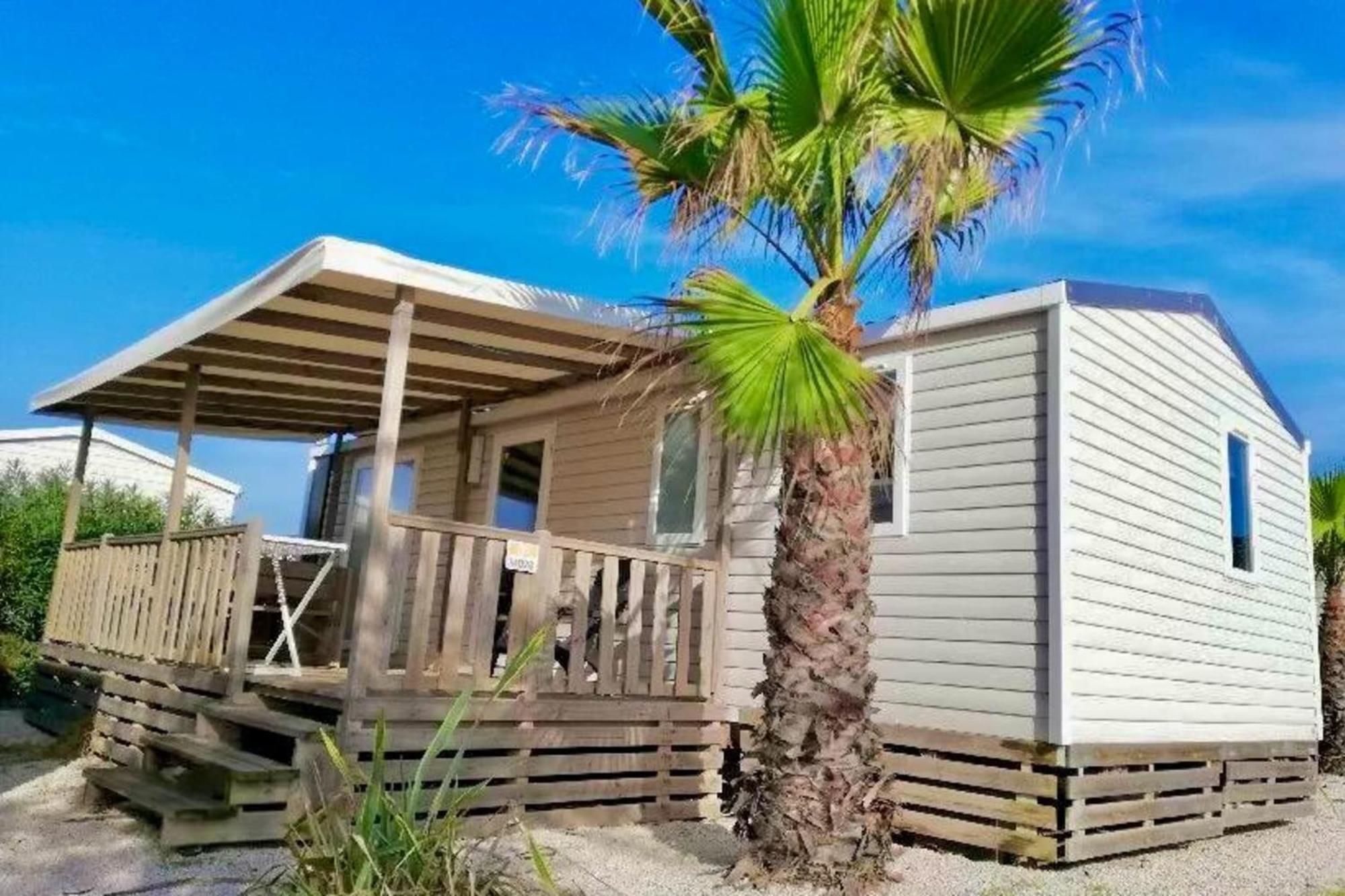 Mobile Home Camping Marvilla Parks Le Petit Mousse M028 Vias Buitenkant foto